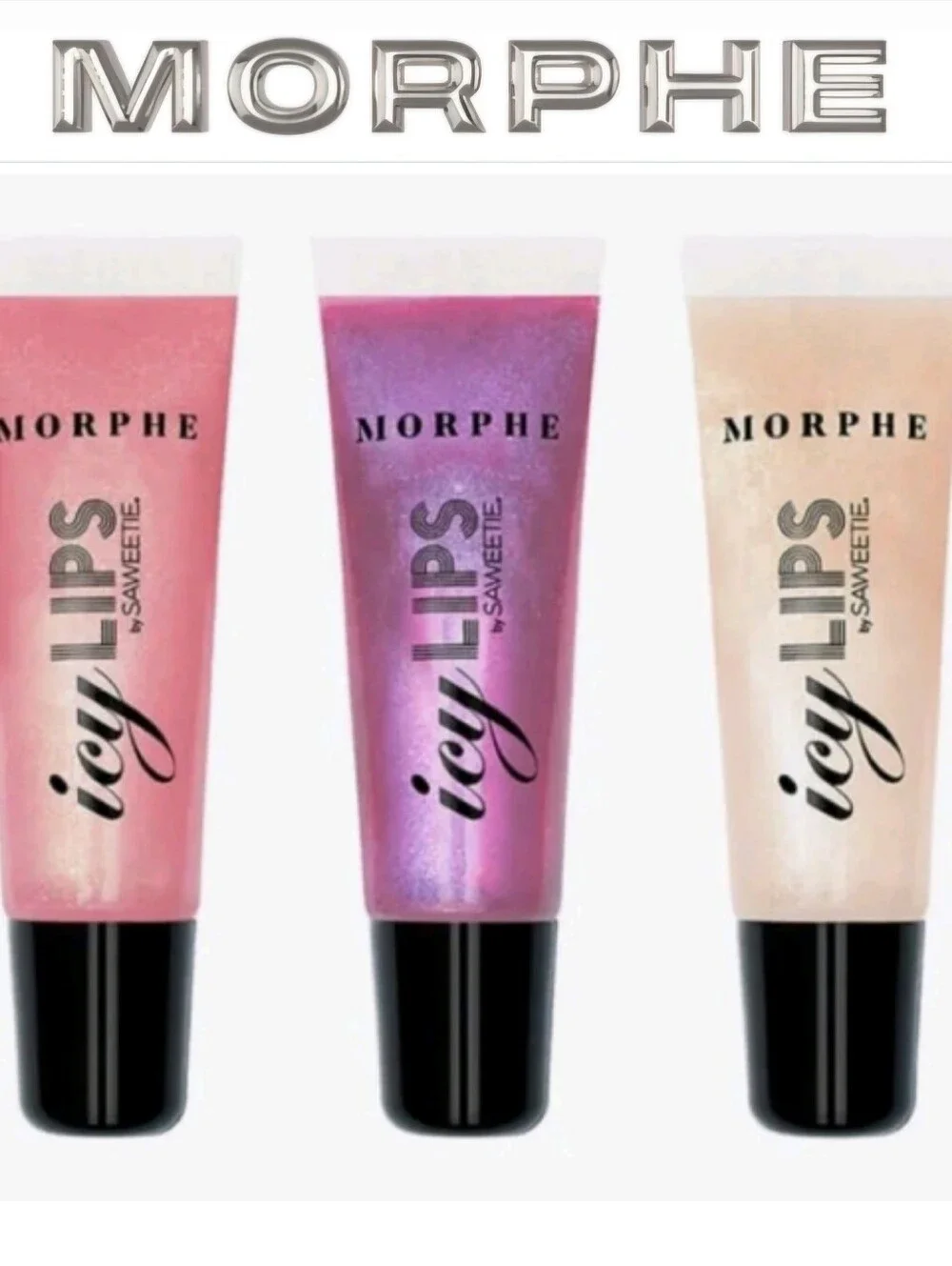Morphe By Saweetie Icy Lips Platinum Trio